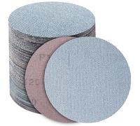 PMIQSA 50 Pièces Disques Abrasifs 125mm Maille Grain 120 | pour Bois Mastic Peinture Ponceuse Excentrique