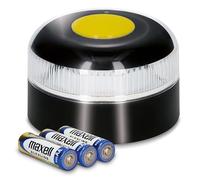 PMK GRUPO Balise V16 Homologuée DGT avec Géolocalisation | Alerte Lumineuse d’Urgence Connectée | Dispositif LED 360º Étanche IP54 | Aimant Puissant | Piles Incluses | (1 unitè + sans lampe de poche)