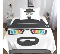 Pmkvgdy Breaking Bad Parure De Lit 3D Housse De Couette 2 Pièces, Literie Série TV en Microfibre Ensemble De Literie Super Douce Et Respirante pour Adultes Et Enfants