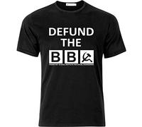 PMNXCVS Defund The BBC Anti Social Engineering Protest T Shirt Black(Medium)