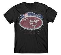 PMNXCVS Flat Earth t-Shirt, Voliva Map, Earth is Flat, Wilbur Glenn Voliva Black(XX-Large)