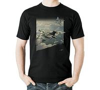PMNXCVS Flyingraphics Aviation Themed T Shirt Cold War Icons(Large)