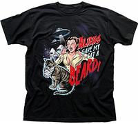 PMNXCVS Gave My Cat a Beard Funny B Movie Black Cotton t-T-Shirts à Manches Courtes 9238 Black Black(Small)