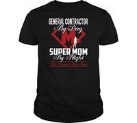 PMNXCVS General Contractor - Supermom T-Shirts à Manches Courtes(Small)