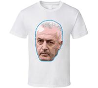 PMNXCVS Gustavo Alfaro Big Head White T T-Shirts à Manches Courtes(Small)