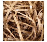 Pmnzdy 50 g d'herbe de raphia pailletée - Papier de soie à paillettes - Raffia brillant - Décoration de boîte cadeau - Papier de remplissage pour paquets - Boîte cadeau - Panier cadeau - Champagne