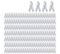 Pmnzdy Lot de 10 broches en ruban de satin, nœuds rouges avec épingles de sécurité dorées - Épingles de sensibilisation au VIH et au SIDA - Journée mondiale du sida, collecte de fonds et promotions de