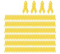 Pmnzdy Lot de 50 broches en ruban de satin, nœuds rouges avec épingles de sécurité dorées - Épingles de sensibilisation au VIH et au SIDA - Journée mondiale du sida, collecte de fonds et promotions de