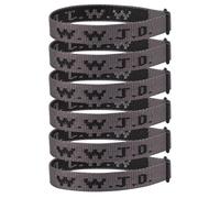 Pmormyy Lot de 6 bracelets WWJD pour homme et femme, bracelets réglables WWJD en vrac What would Jesus Do, Fibre de polyester, Pas de gemme