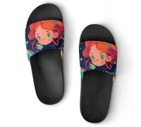 pmoyh Adorables petites cosmonautes Claquettes Unisexe Pantoufles de Bain Antidérapantes Sandales Chaussons de Maison Slide 37