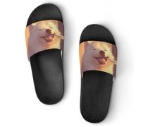 pmoyh Chien blanc se brossant les dents Claquettes Unisexe Pantoufles de Bain Antidérapantes Sandales Chaussons de Maison Slide 39