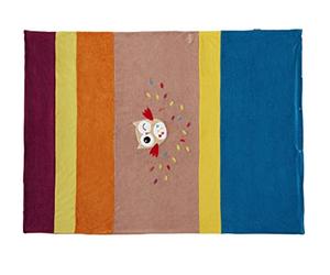 PMP 3 en 1 Housse de Couette/Couvre Lit/Couverture Mi- Saison Gaston Le Hiboux Multicolore