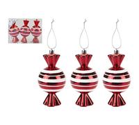 PMS 513723 Bonbons en sucre d'orge | Rouge/blanc | 1 pièce de décoration de Noël