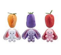 PMS Lapin alimentaire réversible Zippy de 35 cm (styles variés)