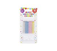 PMS Relighting Bougies gâteau d'anniversaire avec supports Couleurs assorties