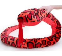PMS Serpent en Peluche Géant - 180cm - Peluches Enfant (Rouge)