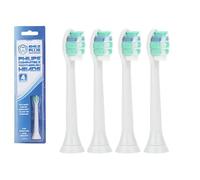 PMS Smile Plus 751064 Lot de 4 têtes de brosse à dents cruciformes Blanc