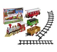 PMS Train de Noël Multicolore Action Son et lumière - 1 Ensemble, Taille Unique