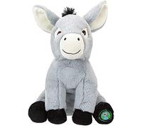 PMS VFM - Âne Gris 30 cm Peluche Super Douce en Peluche avec détails brodés fabriqué à partir de matériaux 100% recyclés Votre planète