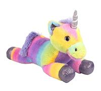 PMS VFM - Licorne en Peluche Arc-en-Ciel 56 cm - Peluche Licorne Arc-en-Ciel - Peluche - Peluche - Doudou - Jouets pour Enfants - Idée Cadeau d'anniversaire pour Filles