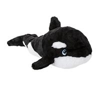 PMS VFM - Peluche Orque 40 cm respectueuse de l'environnement Super Douce en Peluche Orque Noir et Blanc fabriquée à partir de matériaux 100% recyclés Votre planète