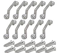Pmsanzay Lot de 10 attaches robustes en acier inoxydable 316 pour bimini pied pour Jeep Corvette, buggy, kayak avec matériel - Ne rouille pas