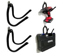 Pmsanzay Lot de 2 supports muraux robustes pour outils électriques, étagères de rangement pour outils électriques, organisation de garage, cadeau pour homme et papa