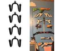 Pmsanzay Lot de 4 organiseurs universels pour manette de jeu - Support mural pour Nintendo Wii