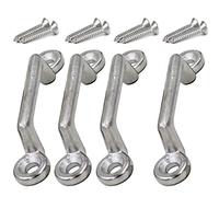 Pmsanzay Lot de 4 sangles de pied en acier inoxydable 316 pour Jeep Corvette, Buggy, Kayak avec matériel - Pas de rouille