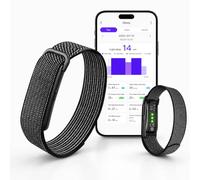 pmstuy Bracelet Connecté sans Écran, 176 Sports, Sommeil, Analyse IA | Suivi 24/7 Fréquence Cardiaque, SpO2, Pression, Mode Couple, Notifications, Contrôle Photo, App Gratuite, Fitness Tracker