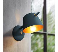 PMTCBQQZ Applique Murale Nordique en métal Noir No.1 Glitter Matte Applique Murale Moderne de Couloir de Chevet pour Couloir de Salon de Chambre à Coucher de Chevet