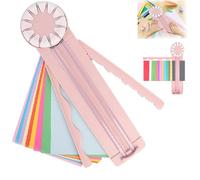 Pmueuff 12 en 1 Coupe Papier, Massicot Portable Multifonction avec Fonction de Mesure Coupe-Papier Guillotine avec Règle d'Extension pour Scrapbooking Carte Photo Emballage
