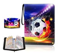 Pmueuff Classeur Carte Album, Classeur Cartes à Collectionner avec Fermeture Éclair Grand Cahier Rangement Album Carte Protege Imperméable Portable Binder de Collection pour Cartes, Sports, TCG