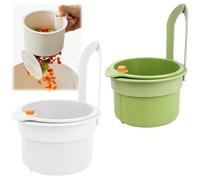 Pmueuff Filtre evier cuisine, Passoire suspendue pour évier de cuisine, Vidange Rapide, Passoire ÉvierS Suspendue, Filtre Déchets & Légumes pour Robinet de Cuisine