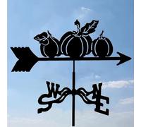 PMYIEXILA Girouette en fer rétro avec support de toit, décoration de jardin, indicateur de direction, tonnelle d'extérieur