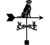 PMYIEXILA Girouette en métal rétro en acier inoxydable avec indicateur de direction pour extérieur, ferme, jardin, tonnelle, décoions