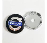PMYJGSA 4 Pièces Cache-Moyeu pour Volvo S40 S60 S80 S90 XC40 XC60 XC90 C30 C70 V40 V60 V90 60mm,Roue Voiture Enjoliveurs Couvertures de Décorer,Capuchons de Moyeu en ABS Plastique,B