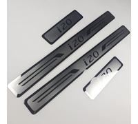 PMYJGSA Protections de Seuil de Porte en Acier Inoxydable pour Hyundai i20 2015-2019 2020 2021 2022,Anti-Rayures Étanches de Seuil de Bande,Voitures Protection Pédale Style Accessoire