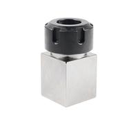 PMZZHUPVR Bloc de Serrage Hexagonal carré ER ER/25/32/40 Support de mandrin de Bloc for Machine de Gravure CNC(ER32,Square)