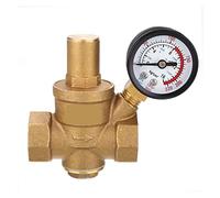 PN1.6 Réducteur de pression d'eau Dn20 3/4" Régulateur réglable en laiton réduisant la soupape maintien avec un compteur jauge 85 * 63 mm,Contrôleur efficace