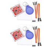 PN532 NFC Reader Module 2pcs PN532 NFC RFID,PN532 NFC RFID V3 Module with White Card S50 4 Pin Cable S50 Key Card Compatible with Arduino for ESP32