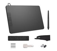 PN640 Tablette de Dessin Graphique compacte Portable 8192 Fonction d'inclinaison de Pression pour Les Artistes Designers Noir