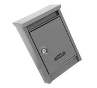 PNAJFUEL Boîte Aux Lettres Vintaverrouillable Boîte Aux Lettres Murale Étanche Pour L'Extérieur Boîte À Suggestions Sécurisée Grise