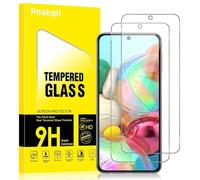 Pnakqil 2 Pièces Verre Trempé pour Samsung Galaxy A71 4G/5G Film de Protection Écran 9H Dureté Anti-Rayures Sans Bulles Facile à Installer 0,33mm HD Ultra Transparent Protecteur Vitre
