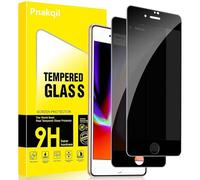 Pnakqil Verre Trempé Anti Espion pour iPhone 8 Plus/iPhone 7 Plus 2 Pièces,Anti-Espion Film Protection écran,9H Dureté Privacy Protecteur D'écran,Anti Rayures Sans Bulles Confidentialité Vitre