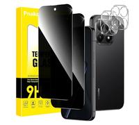 Pnakqil Verre Trempé Anti Espion pour Xiaomi 15T 5G/15T Pro Protection Ecran avec Protecteur Objectif Camera,Vitre Trempe Privacy Film avec Angle de Confidentialité 28 Degrés,2+2 pièces