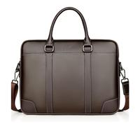 PNAWLLCF Sac à Main Sac à bandoulière Porte-Documents Grande capacité Sac à bandoulière Affaires Sac à Corps Souple Sac de Messager(Brown)