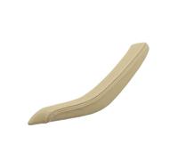 PNBVW 1 poignée de porte intérieure de voiture en cuir for B//M//W X5 X6 F15 F16 2014-2018(Beige,Left)