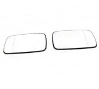 PNBVW Verre de rétroviseur latéral chauffant, 2 pièces, for BB/M/W série 3 E46 4 portes 318i 320i 325i 330i 1998-2006 51168250437 51168250438(White)