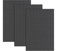 Pndeyo Fursuit Lot de 3 feuilles de toile vierge en PVC imperméable imprimable pour accessoires de cosplay en fourrure Noir 0,5 mm